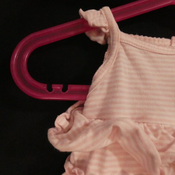 CARTER'S | 6 months | Pink Ruffle Baby Dress with Floral Applique - Picture 3 of 15